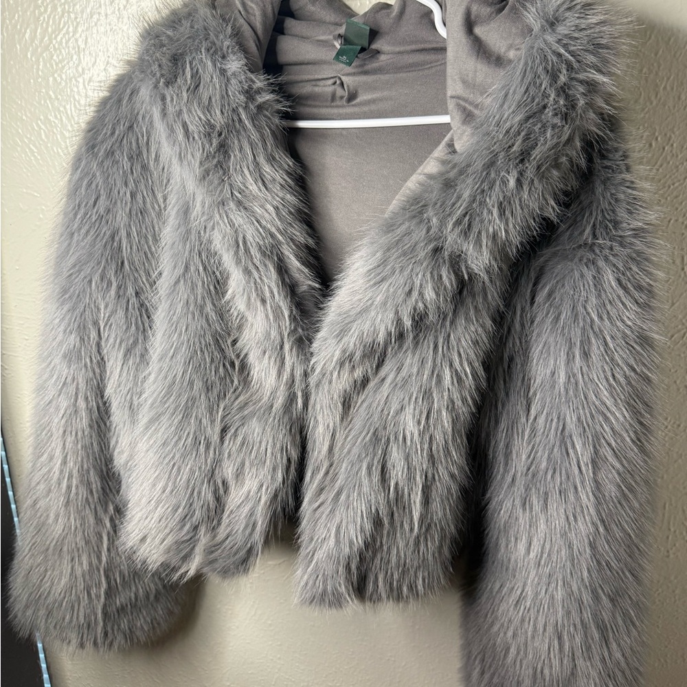 Wild Fable Gray Teddy Jacket